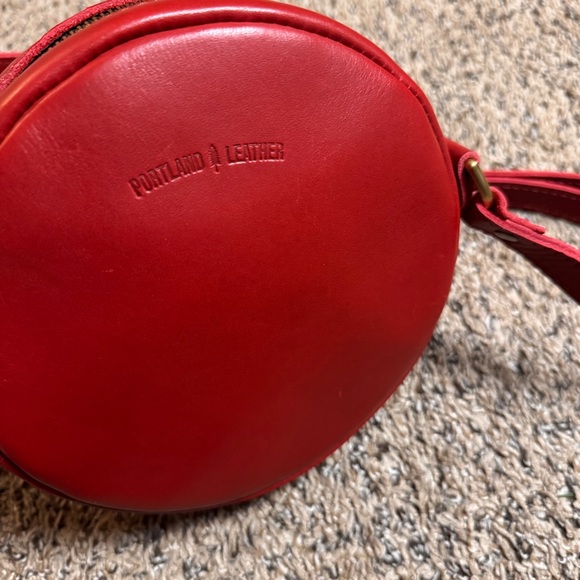 Portland Leather Limited Edition Folklore Ruby Small Circle Crossbody - Picture 9 of 13